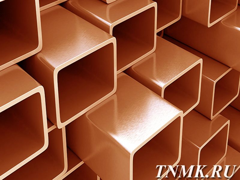 Труба медная профильная 30х110х15 М2р ГОСТ 16774-2015 купить в Новом Уренгое