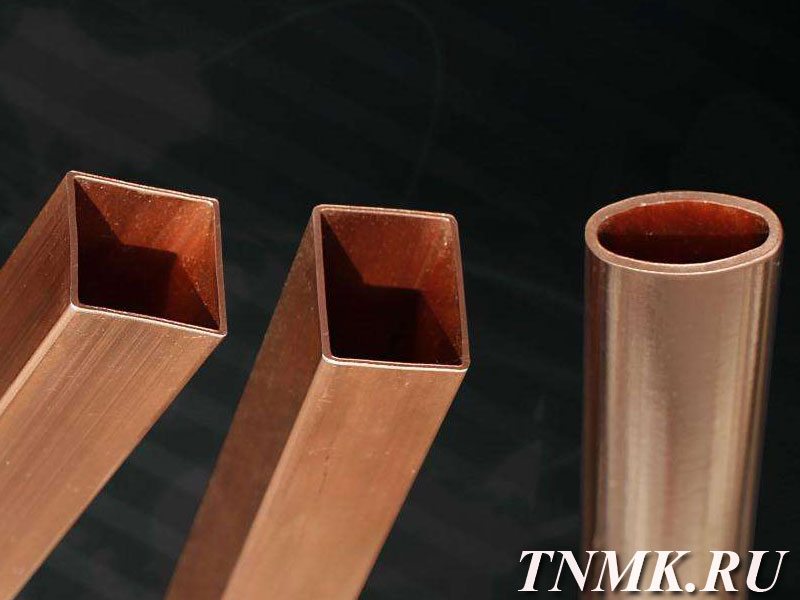 Труба медная профильная 5х7,4х1,5 М3Т ГОСТ 16774-2015 купить в Новом Уренгое