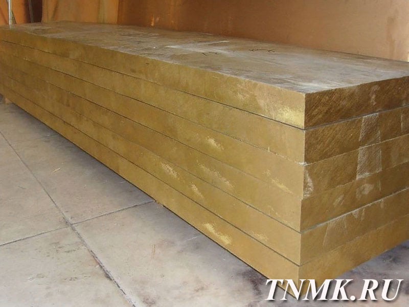 Плита латунная 68х600х1500мм Л90 ГОСТ 2208-2007 купить в Новом Уренгое